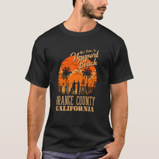 レトロニューポートビーチオレンジカウンティヴィンテージサーフィン Tシャツ