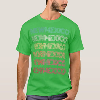 レトロニューメキシコホーム州ルーツアルバカーキファミ Tシャツ