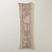 レトロニューヨークシティセントラルパークマップ1880s枕 ボディピロー (正面縦)