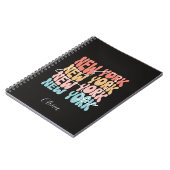 レトロニューヨーク州- パーソナライズされた ノートブック (左側)