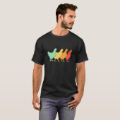 レトロニワトリ 農家のニワトリ農場 1 Tシャツ (正面フル)