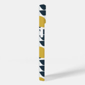 レトロネイビーと黄色の花柄 Case-Mate iPhoneケース (裏面 / 右)