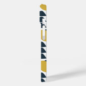 レトロネイビーと黄色の花柄 Case-Mate iPhoneケース (裏面 / 左)