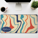 レトロネイビーコーラルクリームマーブルスワール デスクマット<br><div class="desc">私たちの抽象芸術レトロLiquid Marble Wave Patternで色のダンスモダンに没頭しなさい。マルブルな表面のダイナミックな流動性とレトロ魅力的デザインの美意識を喚起モダンし、このパターンは目のための饗宴である。色のシンフォニー鮮やかが波のような動きで渦巻き、流れ、魅惑的な視覚体験を作り出す。このデザインは、リキッド大理石の絶え間なく変化する美しいを包み込み、懐かしいレトロな魅力を感じさせる。どの面にも最適で、通常のオブジェを特別なアートに変芸術的え、洗練されたtouchを加え、独自の名前でこのカスタムデザインをカスタマイズ。</div>