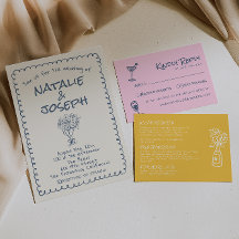 レトロネイビー書ブルーハンドド結婚ル