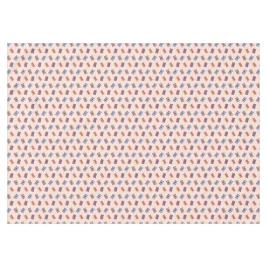 レトロネオンオーディオカセットテープパターン テーブルクロス (正面(横))