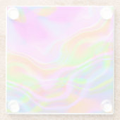 レトロネオンカラフルパーティーコースター ガラスコースター (裏面)