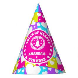 レトロネオンクイーンオブハート誕生日 パーティーハット