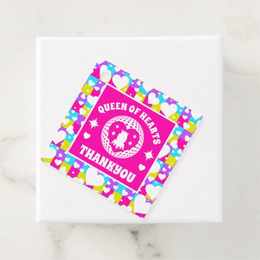 レトロネオンクイーンオブハート誕生日 フェイバータグ (インサイチュ)