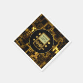 レトロネオンゲームボーイゲーマー子供の誕生日パーティー スタンダードカクテルナプキン (角)