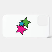 レトロネオンスター幾何学模様 Case-Mate iPhoneケース (裏面 (横))