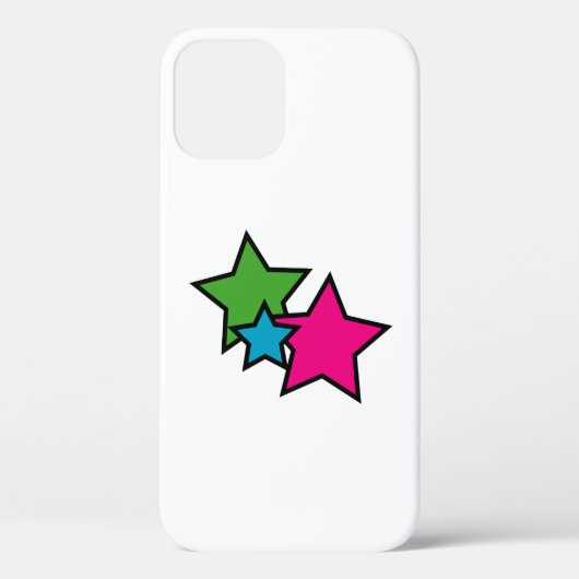 レトロネオンスター幾何学模様 Case-Mate iPhoneケース (裏面)