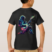 レトロネオンドラマー Tシャツ (裏面)