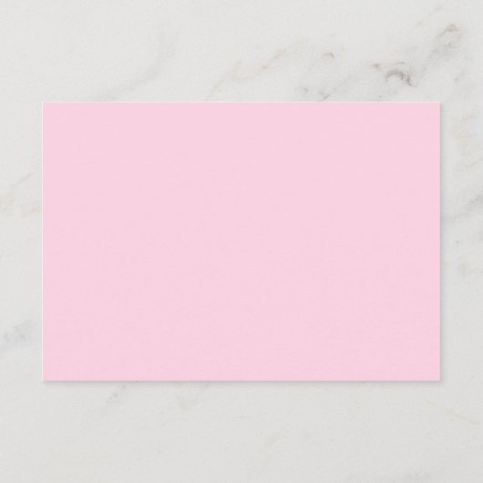 レトロネオンピンクのスクリプトアドバイス卒業希望 エンクロージャーカード (裏面)