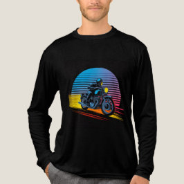 レトロネオンモーターサイクル カフェレーサー メンズ トライブレンドTシャツ