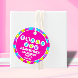 レトロネオン卒業パーティーサンキュー フェイバータグ