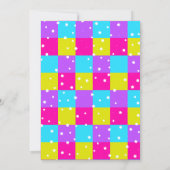 レトロネオン卒業パーティー招待状 招待状 (裏面)