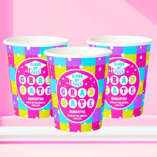 レトロネオン卒業パーティー 紙コップ