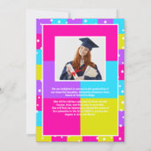 レトロネオン大学院写真卒業 案内状 (裏面)