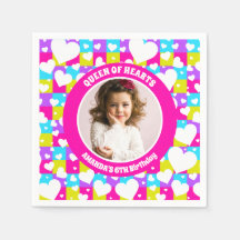 レトロネオン女王のハート誕生日パーティー写真