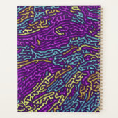 レトロネオン迷路パターン – アーケードエステティック プランナー手帳 (裏面)