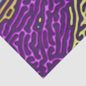 レトロネオン迷路パターン – アーケードエステティック 薄葉紙 (詳細)