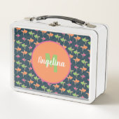 レトロネオン金魚メタルランチボックス メタルランチボックス (正面)