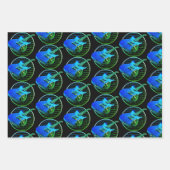 レトロネオン電気ギター ラッピングペーパーシート (正面3)