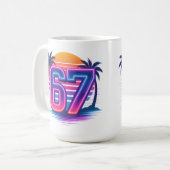レトロネオン67の美学 コーヒーマグカップ (正面左)