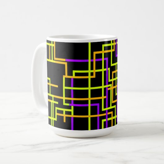 レトロネオン コーヒーマグカップ (正面左)