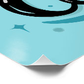 レトロネオン「ボーリングマイカーディオ」おもしろいボーリング ポスター (コーナー)