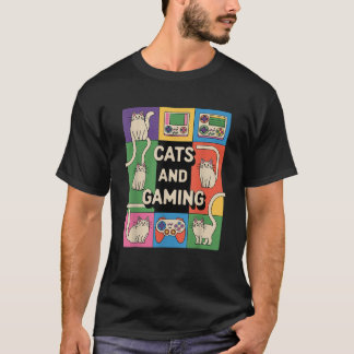 レトロネコ及びゲームおもしろい猫好き及びビデオGa Tシャツ