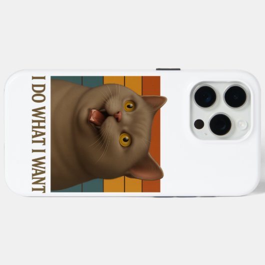 レトロネコ姿勢 Case-Mate iPhoneケース (裏面 (横))