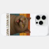 レトロネコ姿勢 Case-Mate iPhoneケース (裏面 (横))