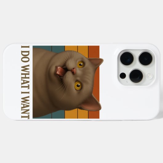 レトロネコ姿勢 Case-Mate iPhoneケース (裏面 (横))