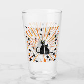 レトロネコ&アトミックスターバストモダンミッドセンチュリー タンブラーグラス (裏面)