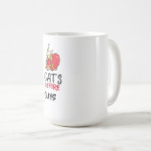 レトロネコBefore Guys おもしろい猫引用文ティー コーヒーマグカップ (正面右)