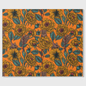 レトロネズミパーティー包装紙 ラッピングペーパー (フラット)