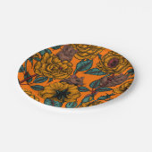 レトロネズミパーティー ペーパープレート (アングル)