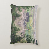 レトロノイシュヴァンシュタイン城ドイツ アクセントクッション (裏面(縦))