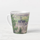 レトロノイシュヴァンシュタイン城ドイツ カフェラテマグ (左アングル)