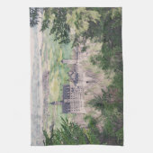 レトロノイシュヴァンシュタイン城ドイツ キッチンタオル (縦)