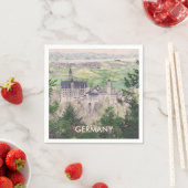 レトロノイシュヴァンシュタイン城ドイツ スタンダードカクテルナプキン (インサイチュ)