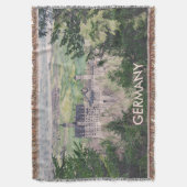 レトロノイシュヴァンシュタイン城ドイツ スローブランケット (正面縦)