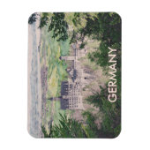 レトロノイシュヴァンシュタイン城ドイツ マグネット (縦)