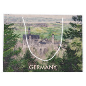 レトロノイシュヴァンシュタイン城ドイツ ラージペーパーバッグ (裏面)