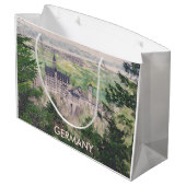 レトロノイシュヴァンシュタイン城ドイツ ラージペーパーバッグ (裏面アングル)