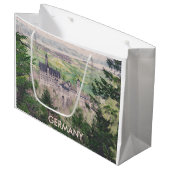 レトロノイシュヴァンシュタイン城ドイツ ラージペーパーバッグ (正面アングル)