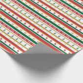 レトロノスタルジックなクリスマスのおもちゃだ ラッピングペーパー (角)