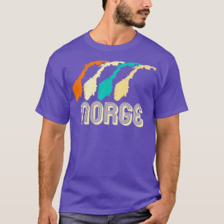レトロノルウェーの地図1 Tシャツ